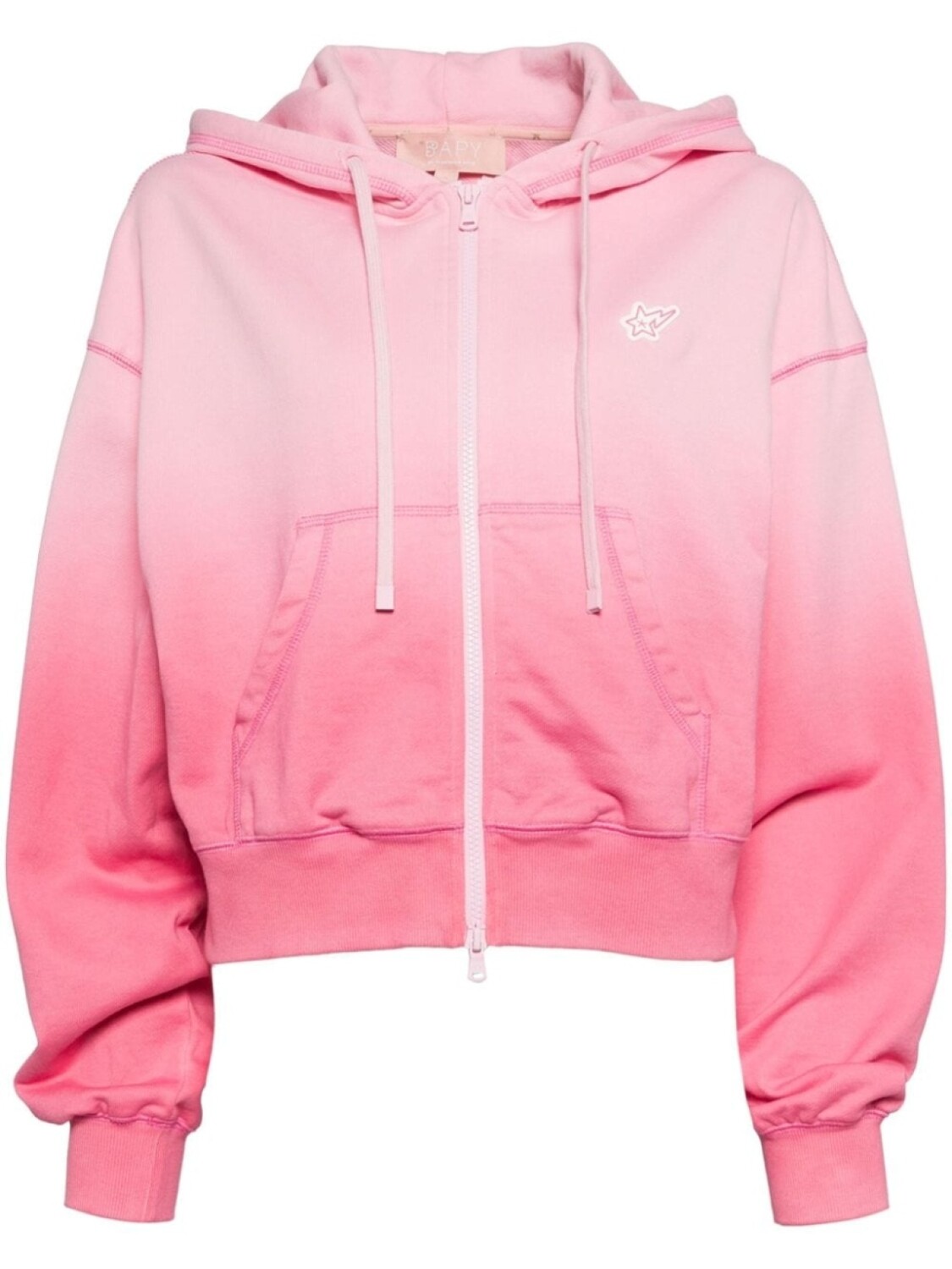 

BAPY BY *A BATHING APE куртка на молнии с нашивкой-логотипом, розовый
