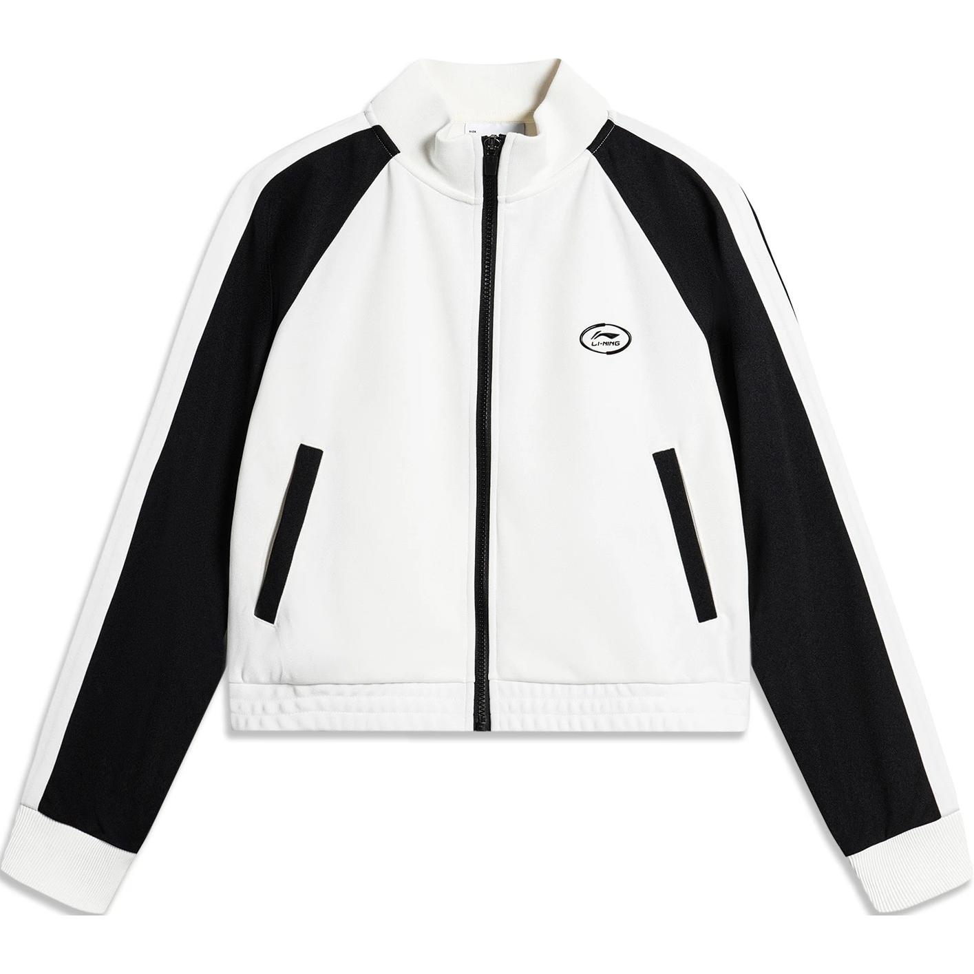 

Толстовка LiNing Sports Life Collection женская цвета слоновой кости и черного