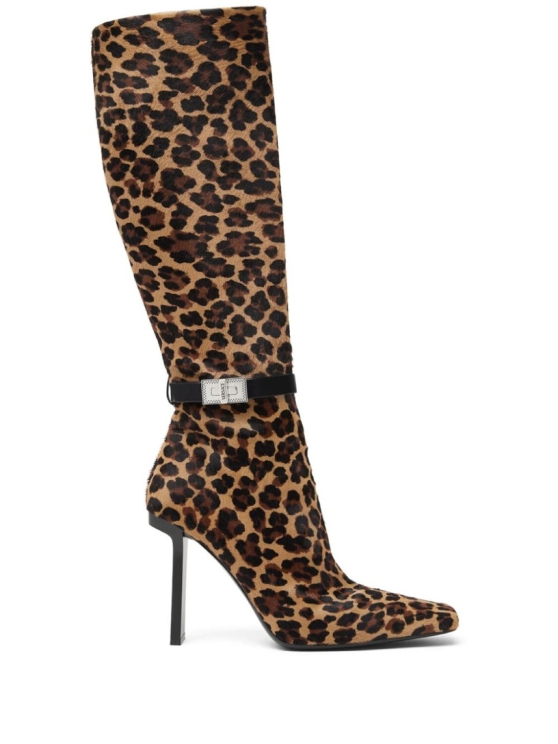 

Versace ботильоны с леопардовым принтом, нейтральный цвет