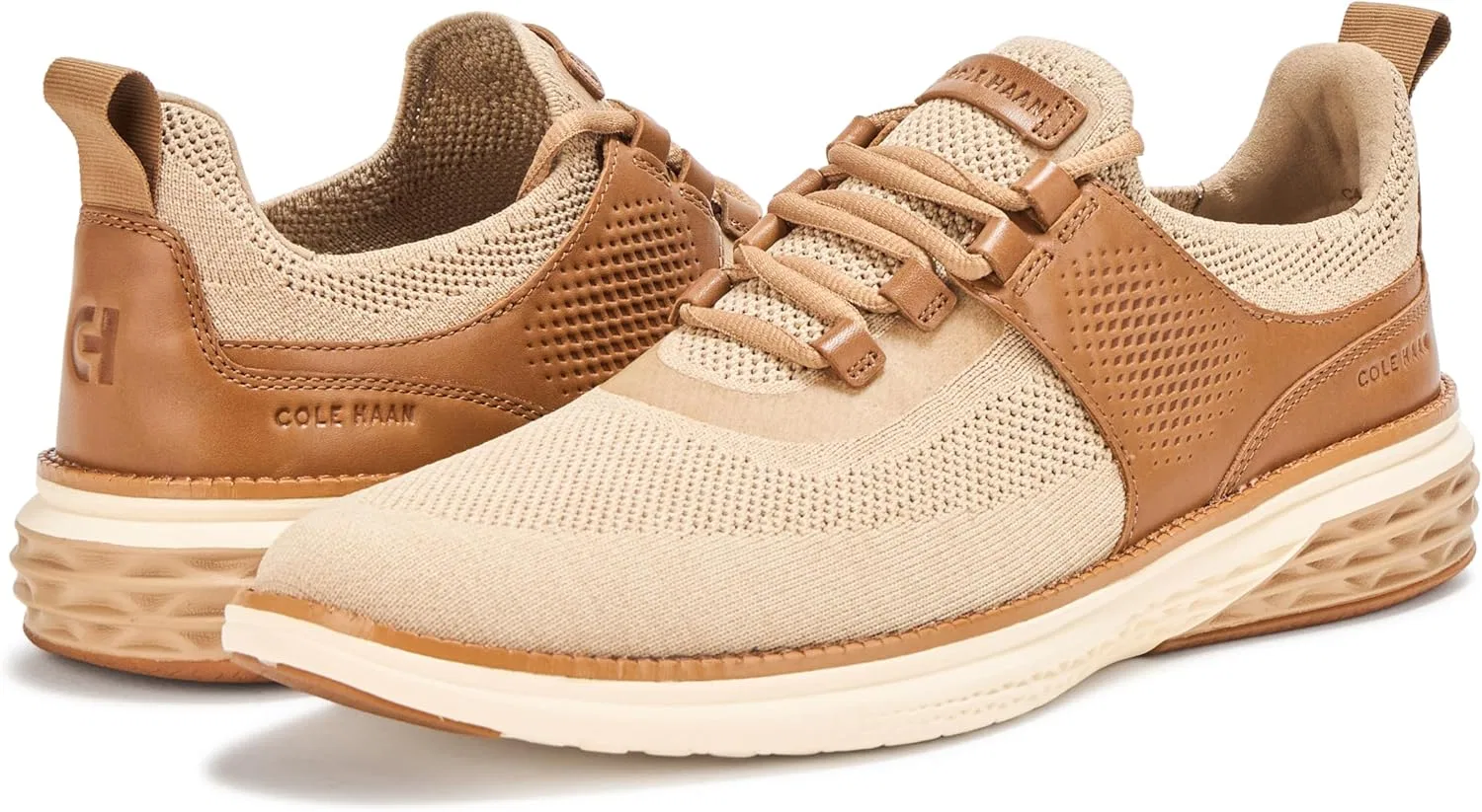 Мужские кроссовки Cole Haan Grand Hurrion, 2-Birch Beige Golden Toffee Ivory — фото 3