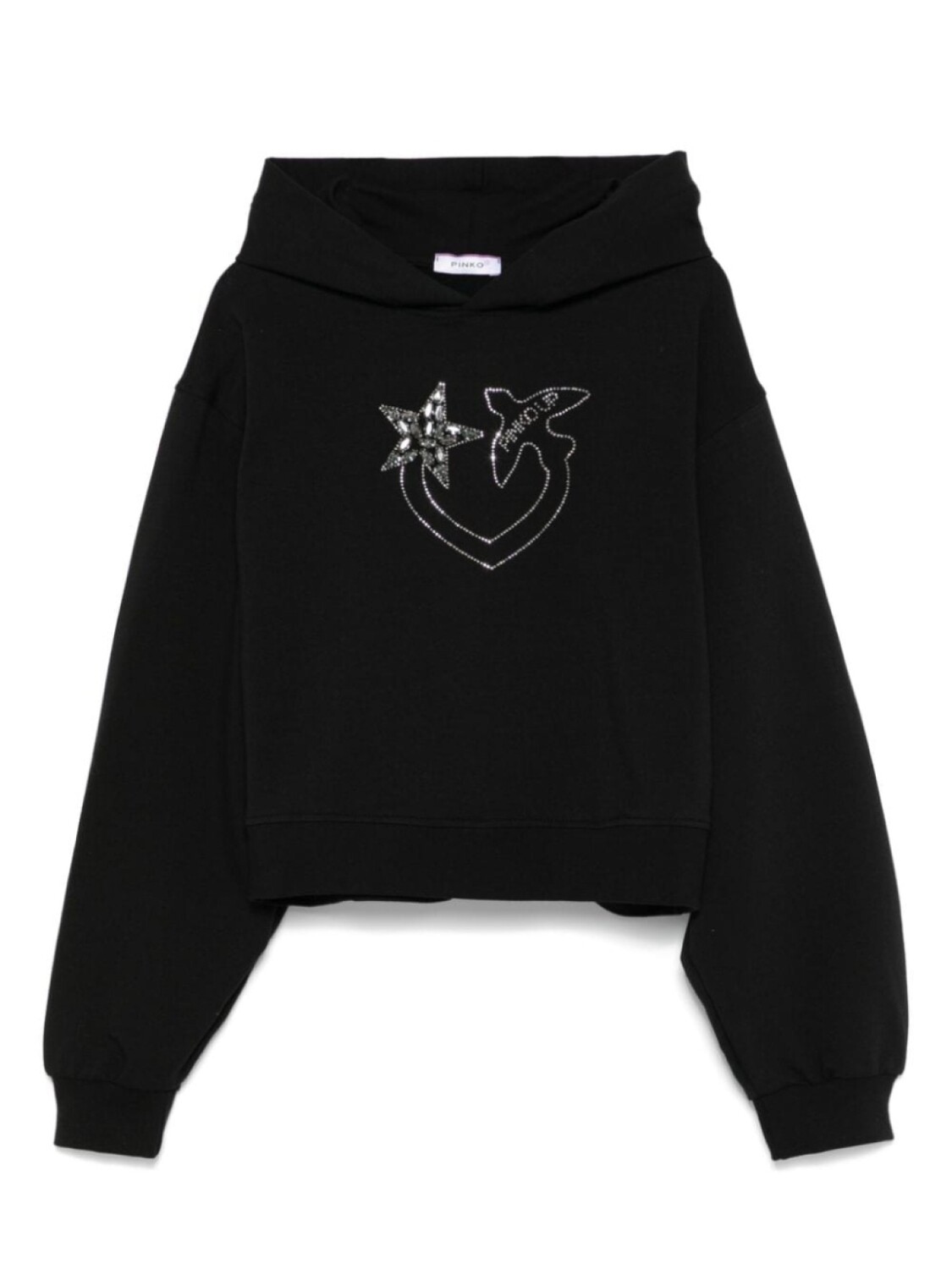 

Pinko Kids флисовое худи, черный