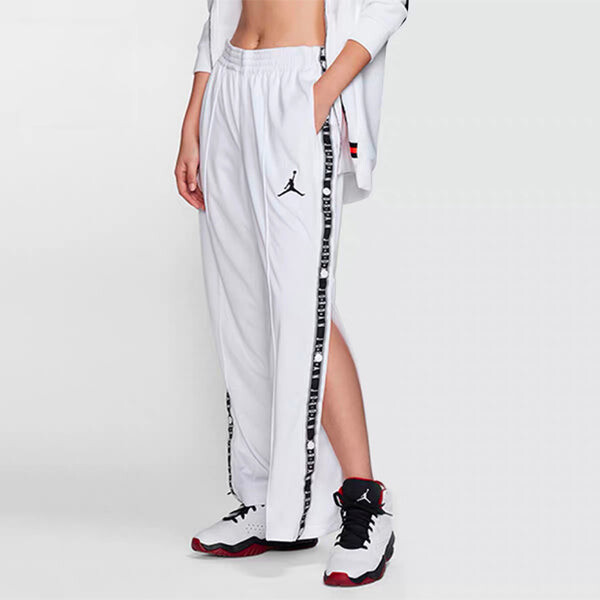 Спортивные штаны Air Jordan Side Logo Printing Sports Long Pants White, белый — фото 2