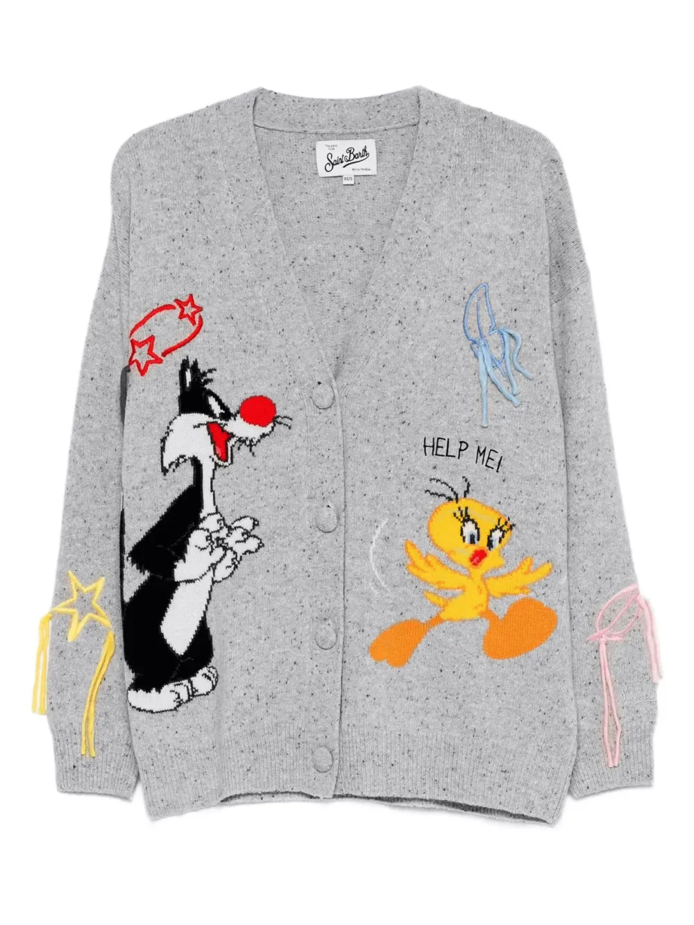 

Кардиган с v-образным вырезом MC2 SAINT BARTH, серый