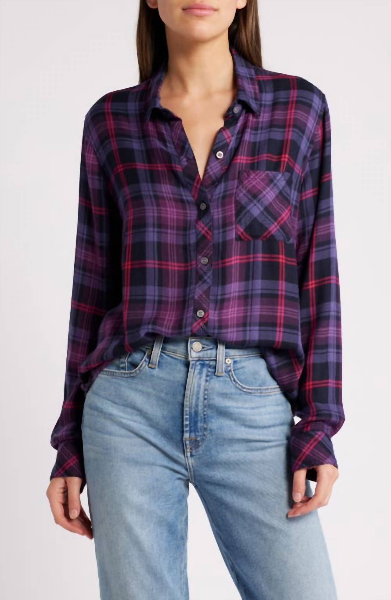 

Рубашка Hunter в цвете Aubergine Magenta Rails