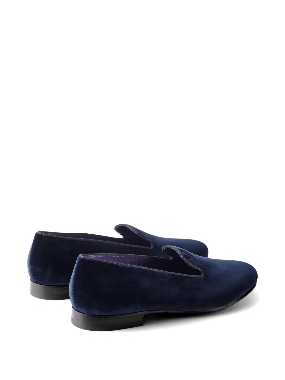 Бархатные лоферы Alonzo Ralph Lauren Purple Label, синий — фото 4