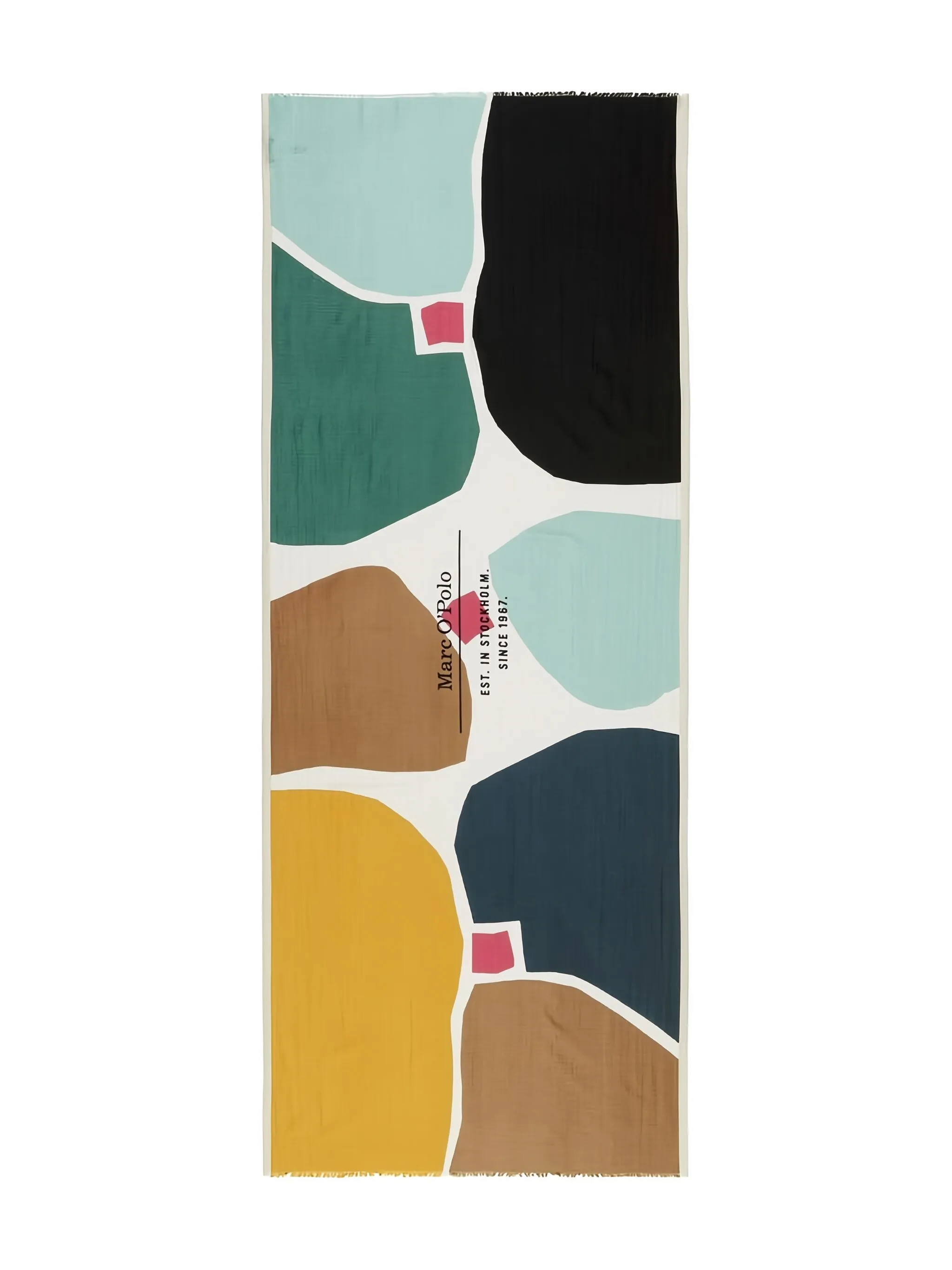 

Шарф с абстрактным узором Marc O'Polo, синий