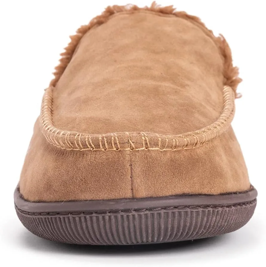 Мужские мокасины и тапочки MUK LUKS из искусственной обуви, коричневый — фото 3