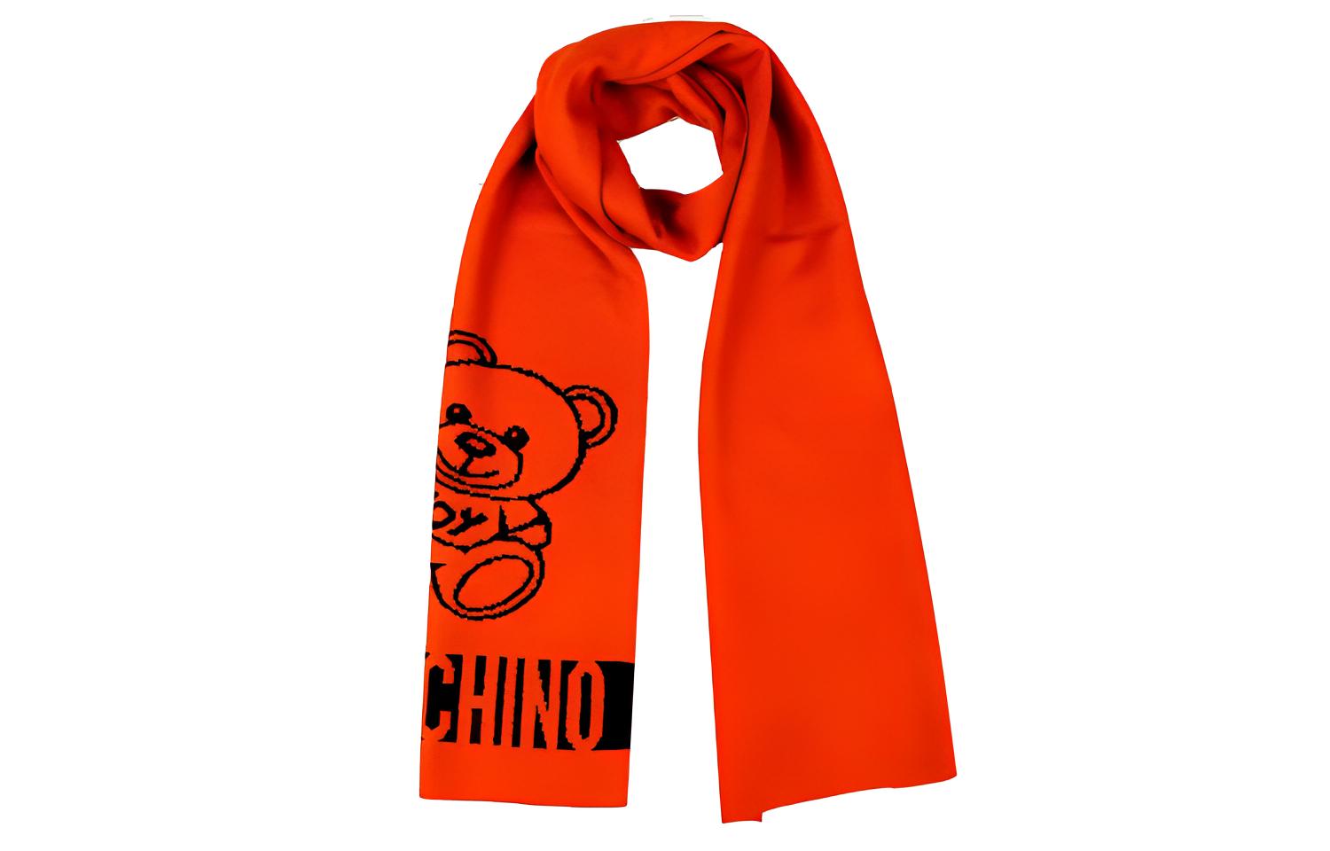 

Шелковый шарф унисекс MOSCHINO