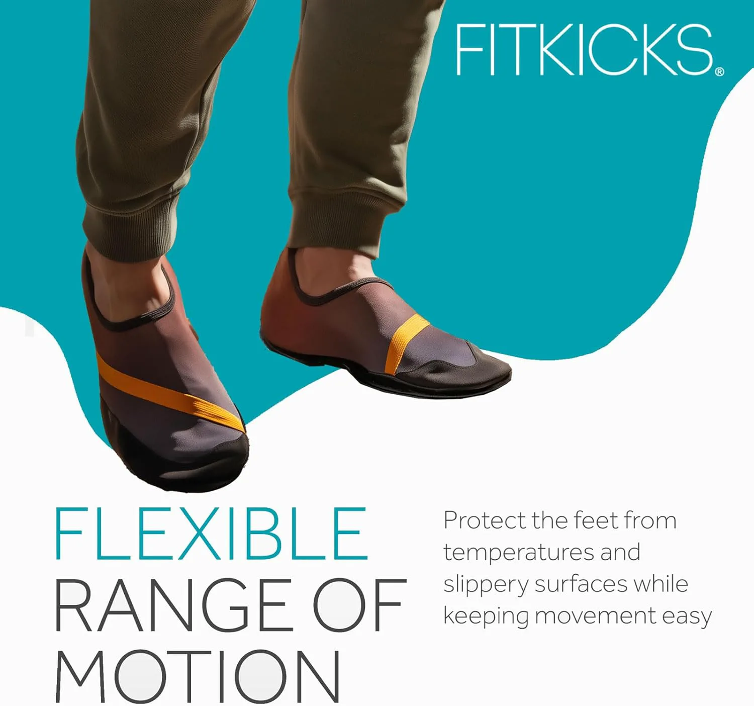 Активная мужская обувь FITKICKS, складывающиеся водные туфли — фото 3