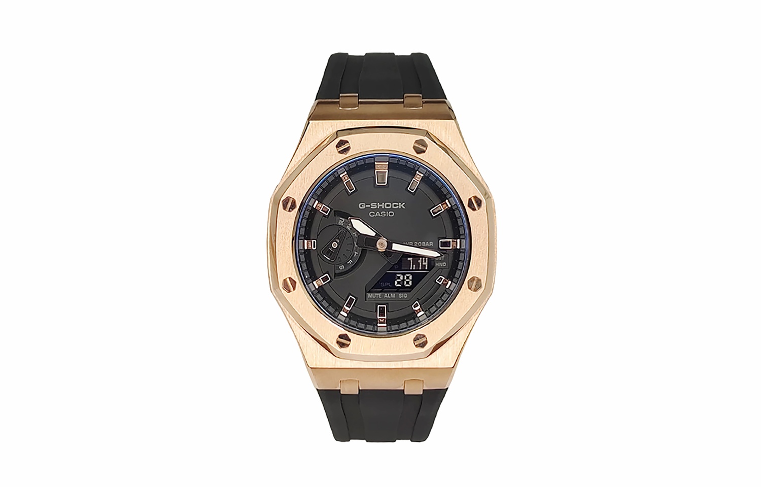 

Мужские часы CASIO Liquid Crystal/Analog Dual Display Series 44 мм черные