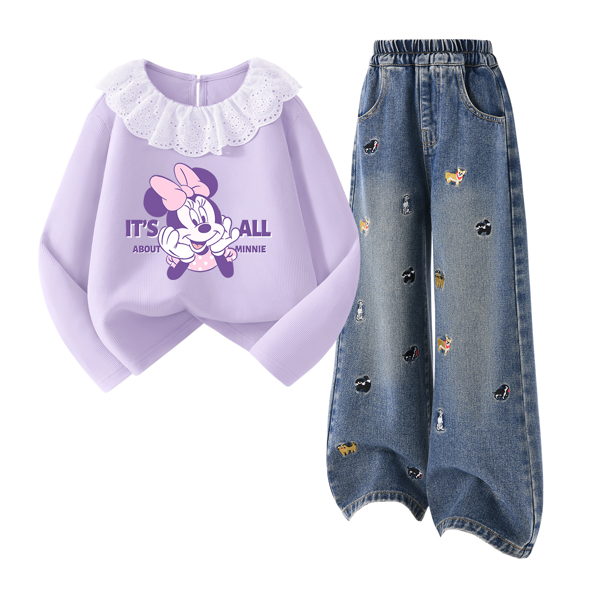 

Детская повседневная спортивная одежда Disney, фиолетовый