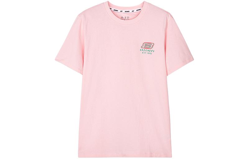 

Skechers Футболка унисекс, мелово-розовая, Розовый, Skechers Футболка унисекс, мелово-розовая