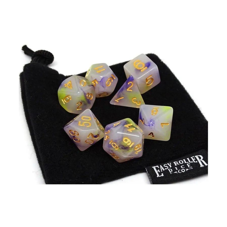 

Индиго и Зеленое облако (7), Dice - 7 Piece Poly Sets - Assorted (Easy Roller Dice)