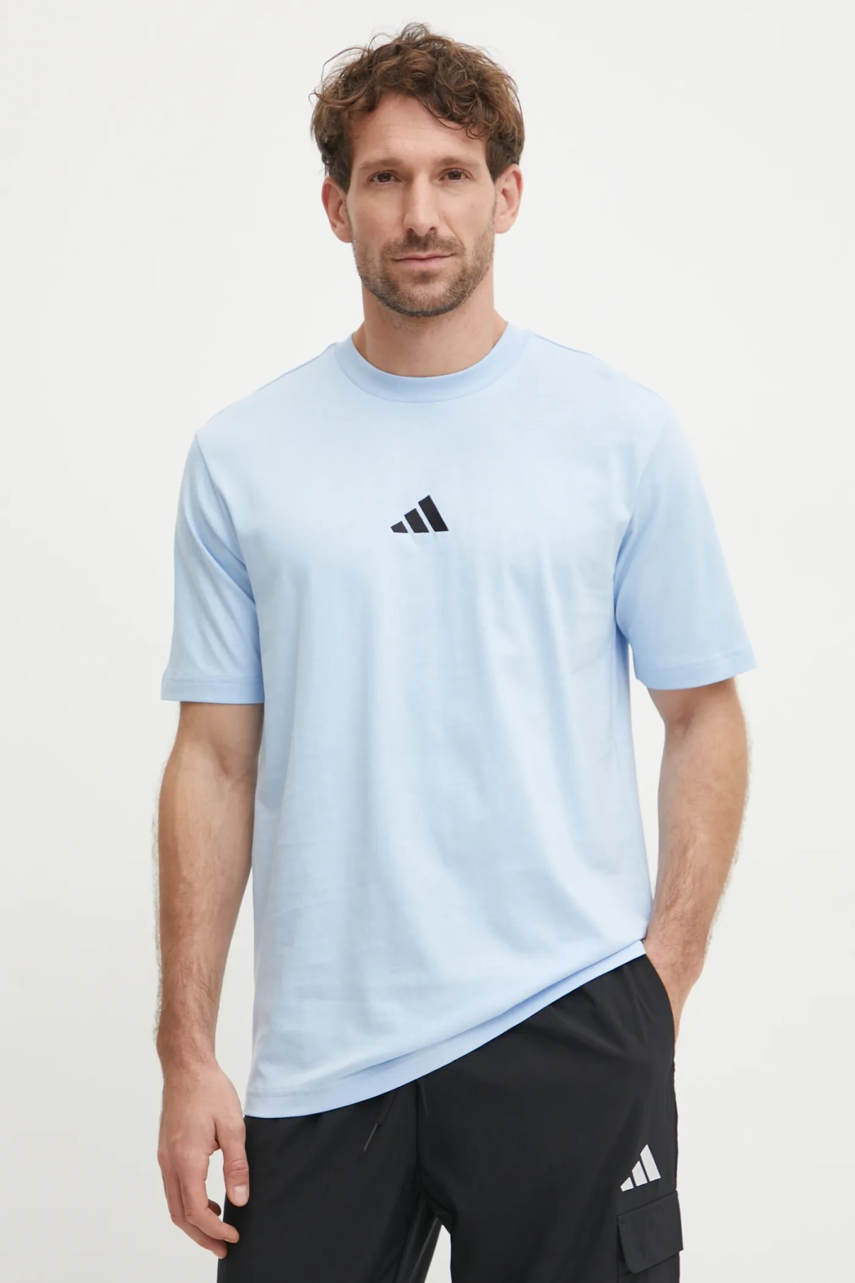 

Базовая хлопковая футболка adidas, синий