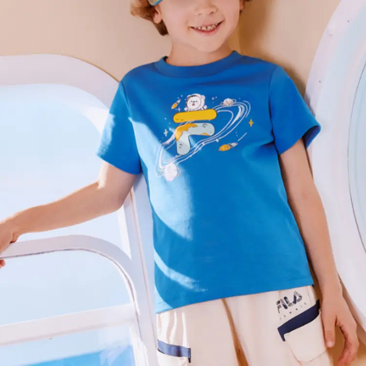 FILA KIDS Футболка sea rose blue для подростков — фото 4