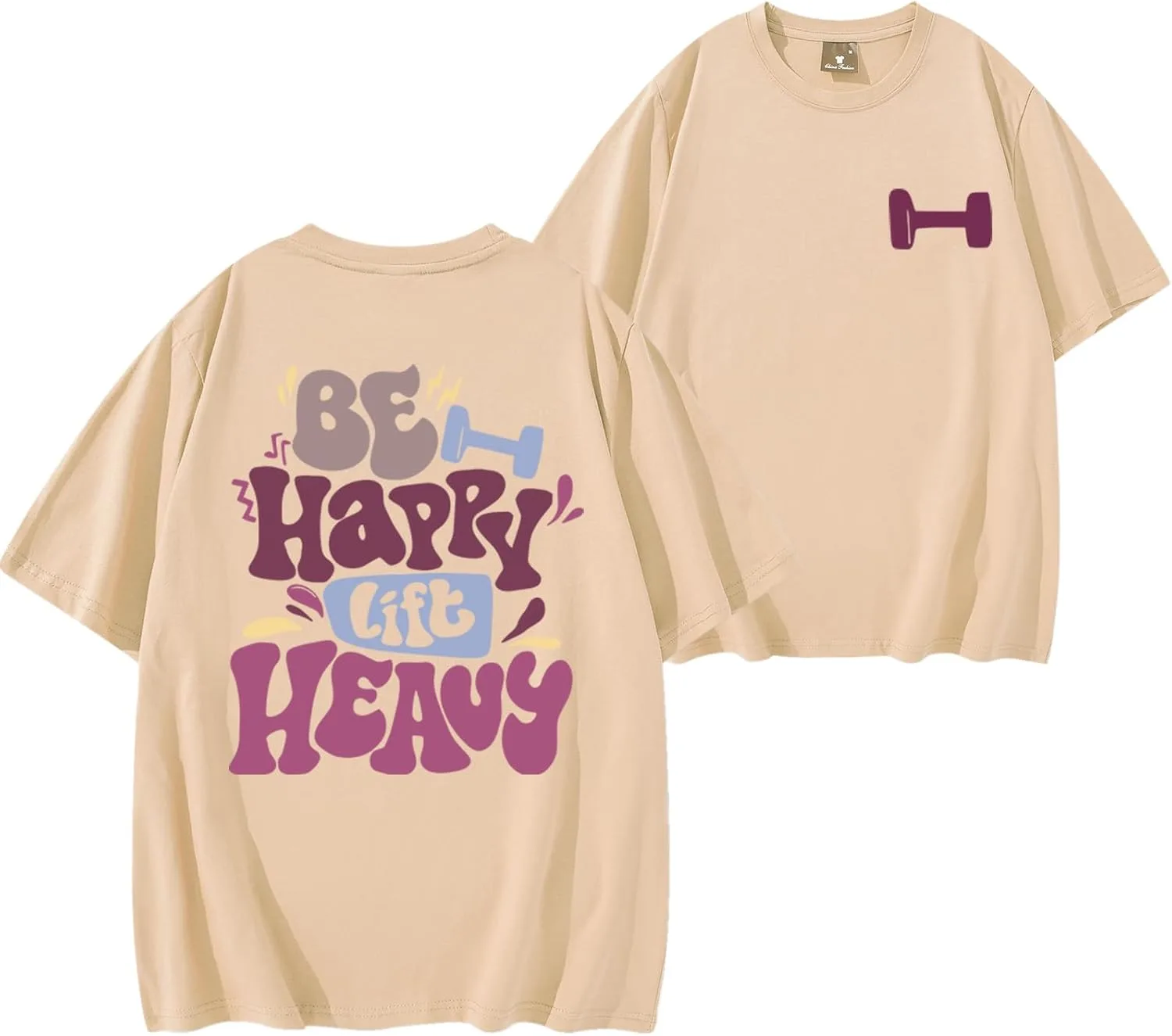 Футболка для тяжелой атлетики Be Happys Lift Heavys