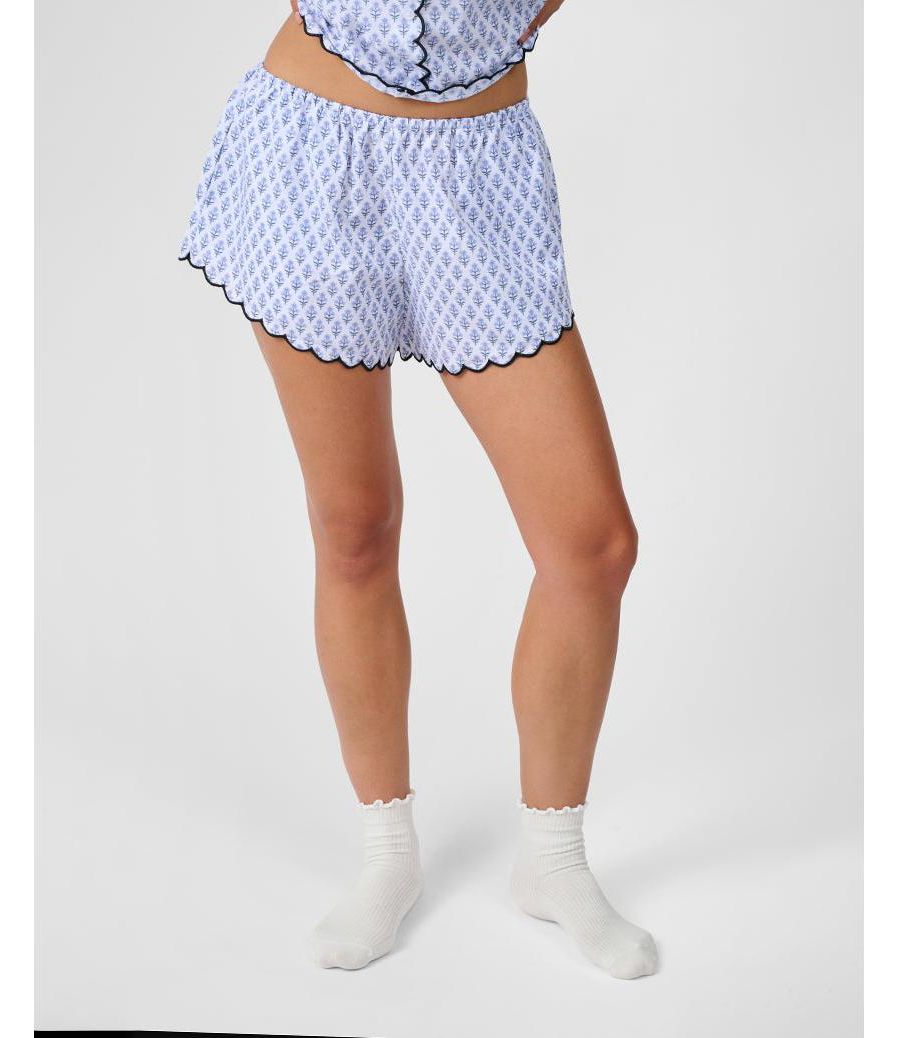 

Пижамные шорты с волнистым краем WeWoreWhat, Baby blue multi