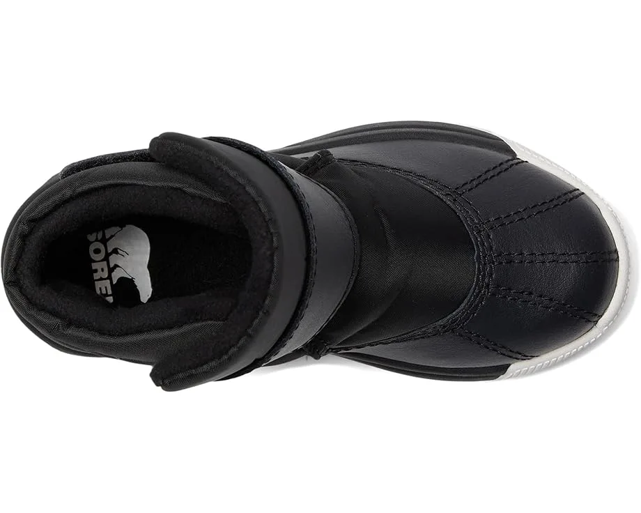Ботинки SOREL Kids Whitney III Strap Mid Waterproof (Toddler), Black/Sea Salt — фото 2