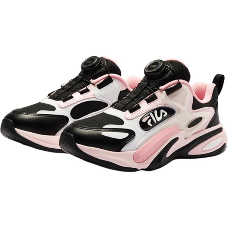 FILA KIDS Детские кроссовки BOA с защитой от ударов и износа, низкие, цвет черный, розовый, для подростков — фото 4