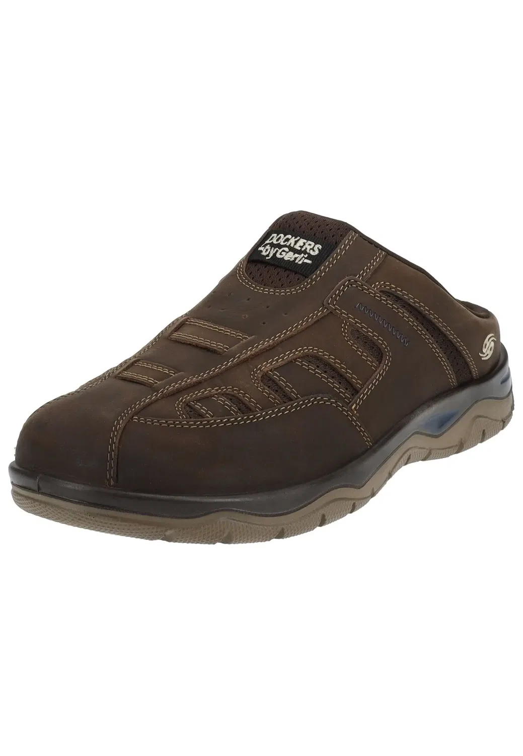 Тапочки домашние из нубука Dockers, шоко