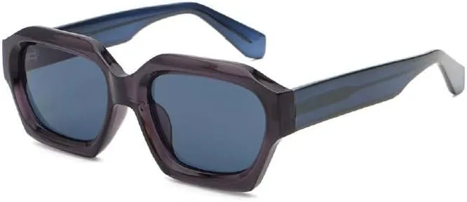 

Солнцезащитные очки Polygon, модные, с защитой от УФ-излучения UV400, в стиле ретро и винтаж, с большой оправой, классические солнцезащитные очки TranStep, Blue