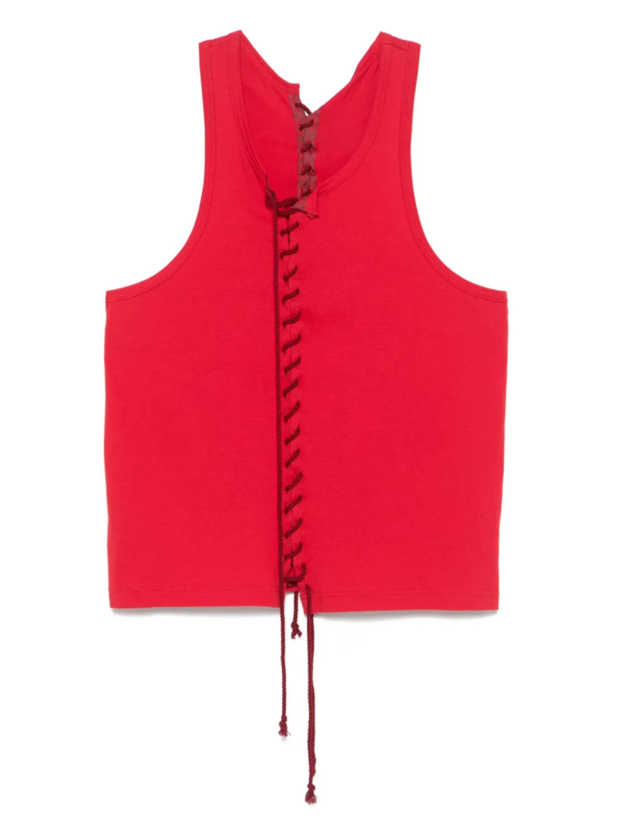 

Топ со шнуровкой Yohji Yamamoto, красный