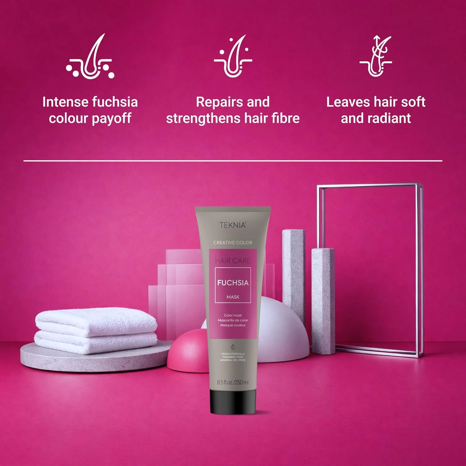 Маска для волос LAKMÉ Teknia Color Refresh, маска для окрашивания волос., Fuchsia — фото 3