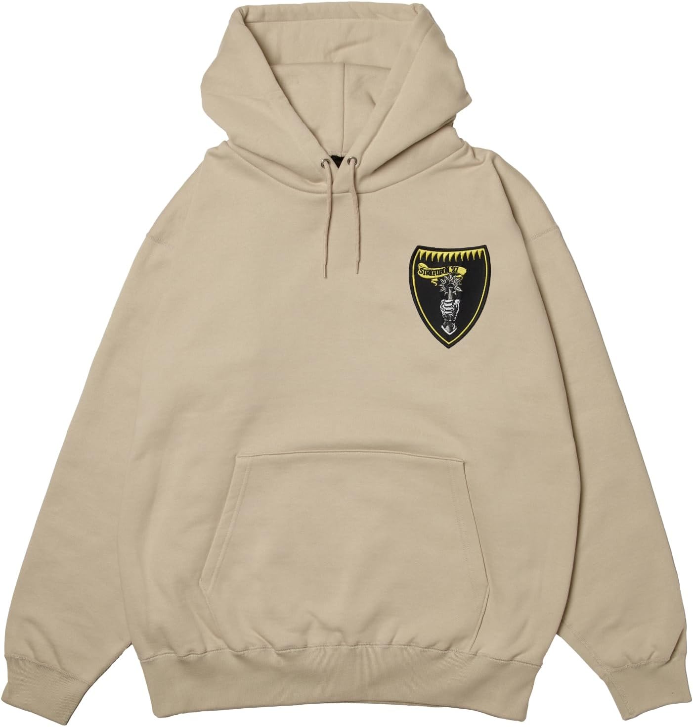 

Толстовка с капюшоном в стиле F, нашивка с гербом армии США, флисовая подкладка, пуловер, цвет: серый (stone) F-Style