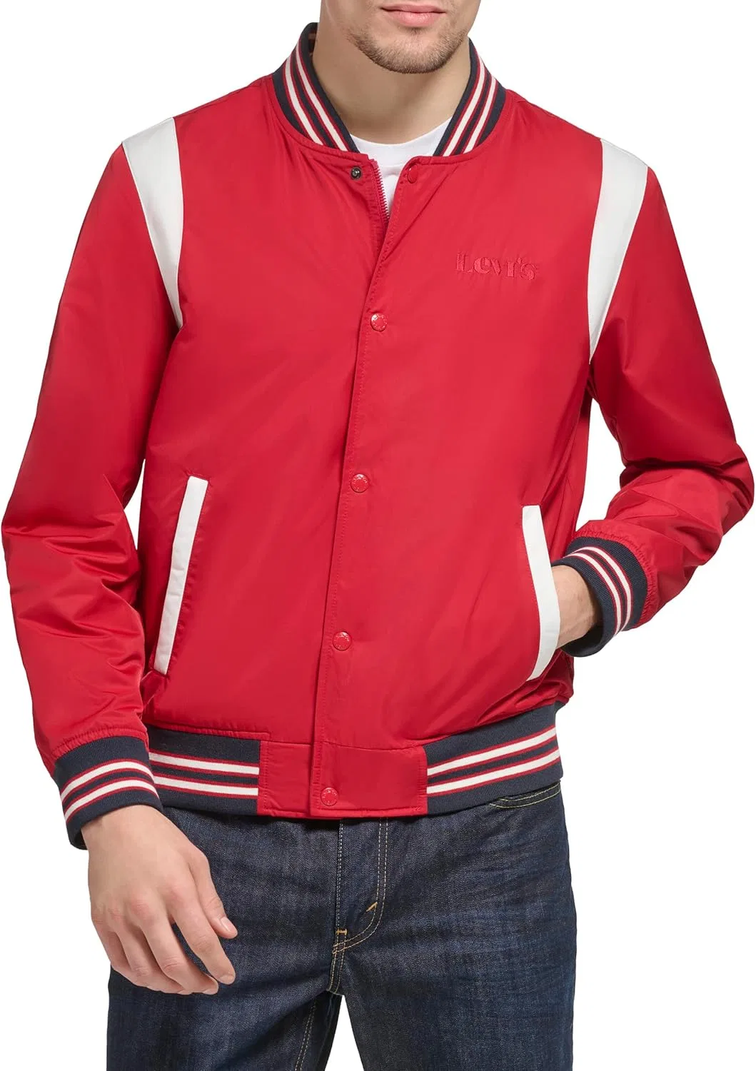 Мужская куртка-бомбер Levi's с цветными блоками в стиле Varsity Levi's