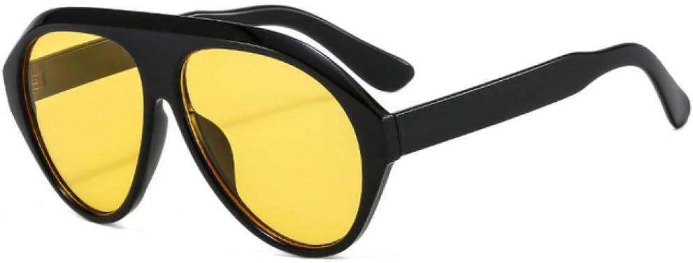 

MUTYNE Роскошные винтажные большие солнцезащитные очки для мужчин, ретро, ​​с плоской верхней частью, овальные, в стиле «дикий шоппинг», уличный ритм, женские очки, D2