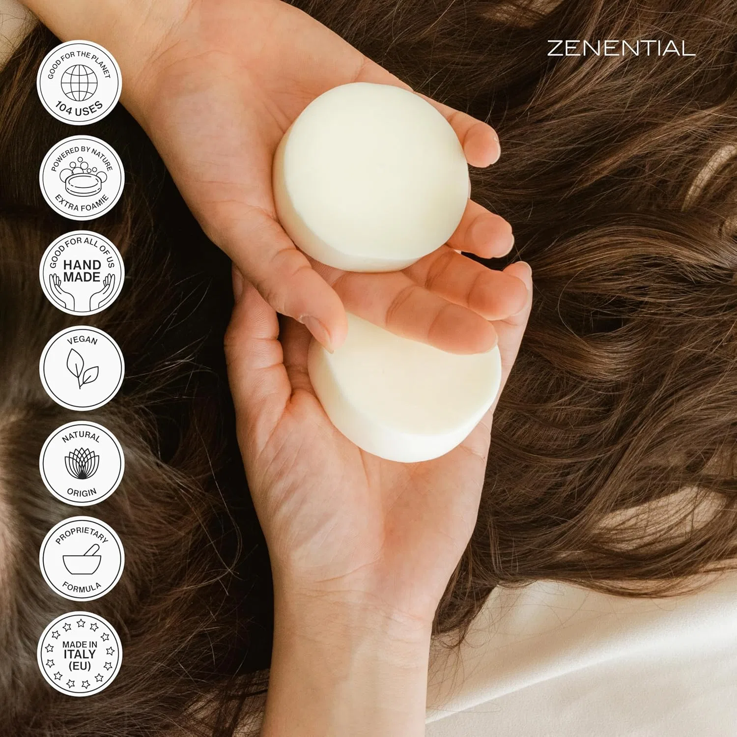 Твердый шампунь Zenential с ароматом грейпфрута, 2 шт. Zenential — фото 4