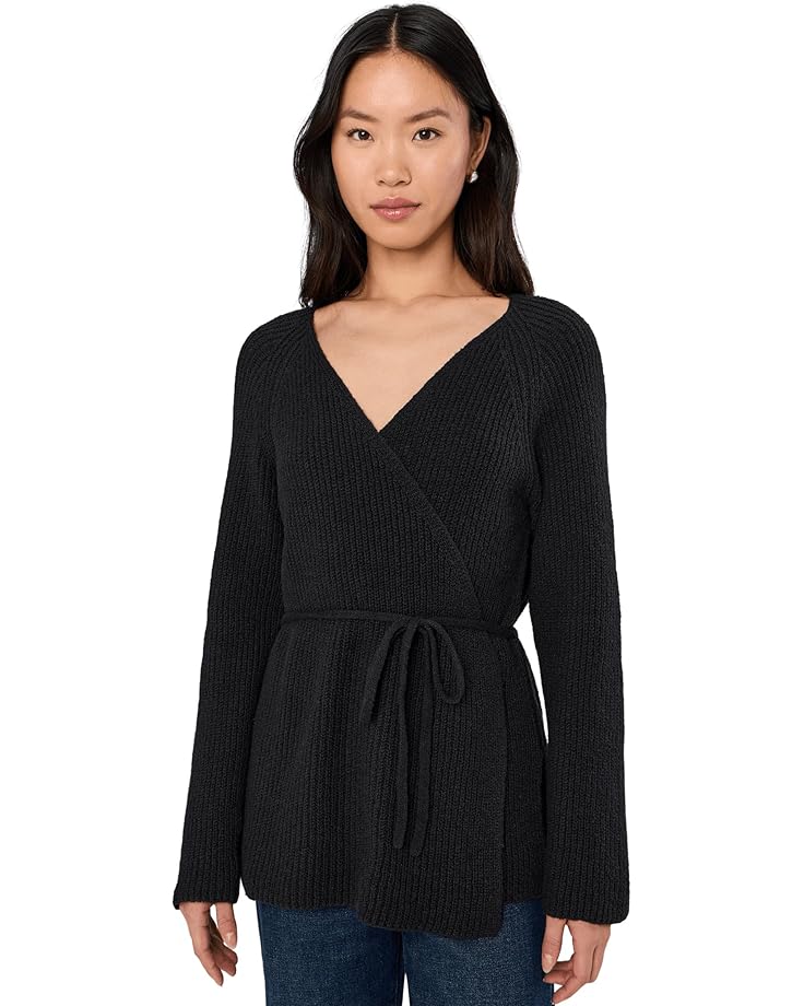 

Женский кардиган Eileen Fisher Peruvian Cotton Cloud V-neck, Black