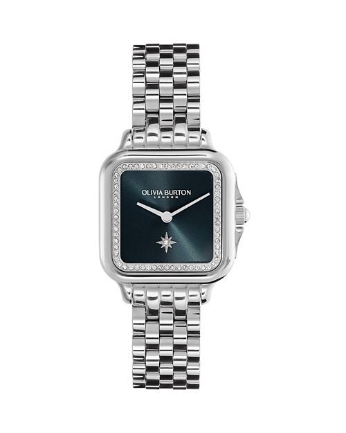 

Классические мягкие квадратные часы, 28 мм Olivia Burton, цвет Blue