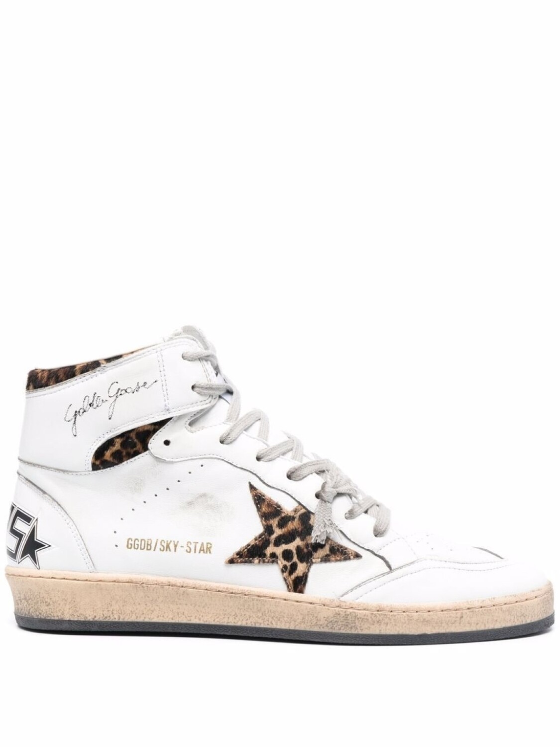 

Golden Goose высокие кеды с логотипом, белый