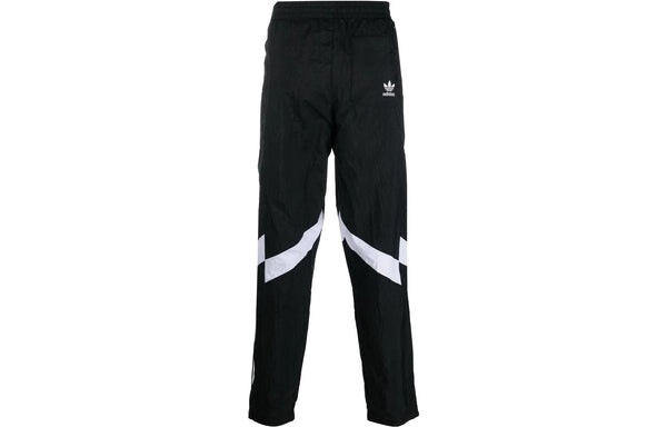 Спортивные штаны Men's adidas originals FW22 Rekive Printing Logo Stripe Drawstring Straight Sports Pants/Trousers/Joggers Black, черный — фото 2