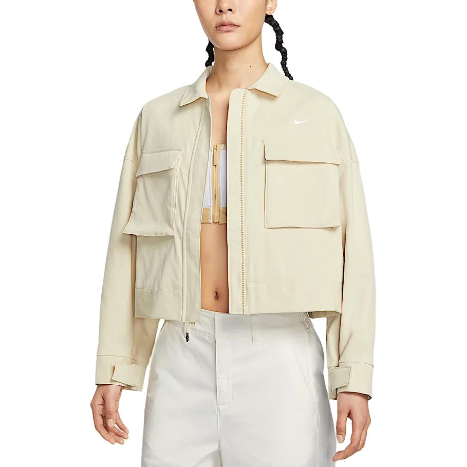 Nike Спортивная куртка женская светло-бежевая, Light Khaki — фото 4