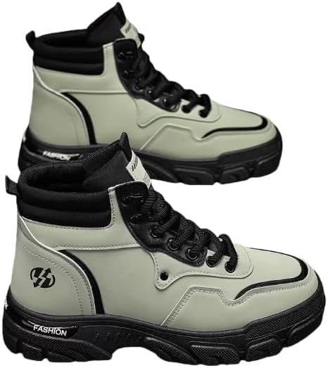 

Мужские высокие кеды для скейтбординга- модная и удобная обувь для скейтбординга, бега по дороге и ежедневных прогулок, стильная обувь для мужчин Hhhchpm, зеленый