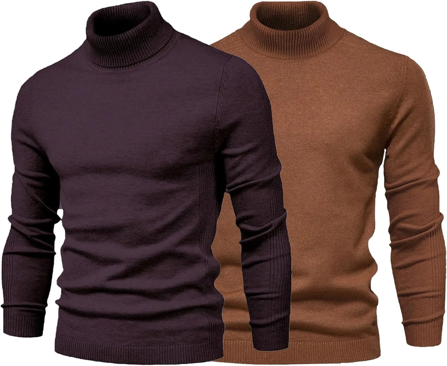 

Maiyifu-GJ 2 Pack мужские водолазки Casual Slim