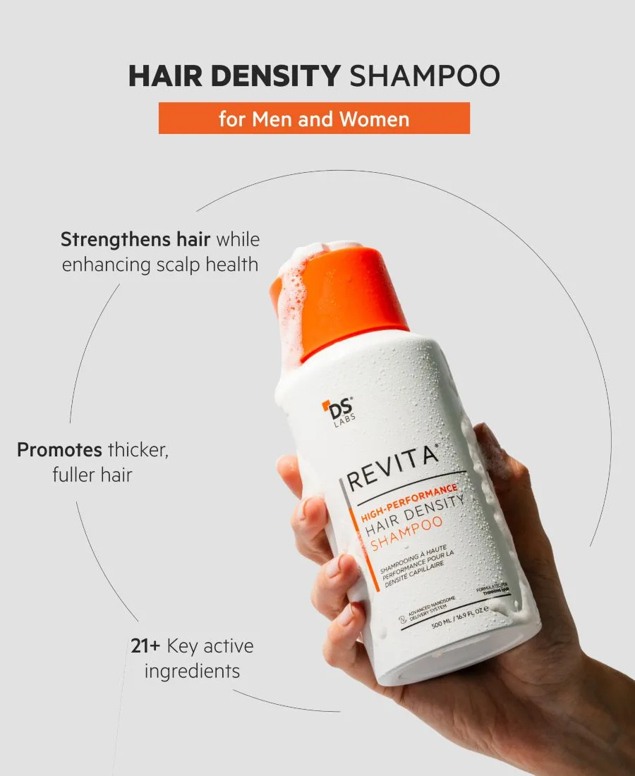 Шампунь DS Laboratories Сменный блок шампуня Revita High-Performance Hair Density, 500 мл — фото 3