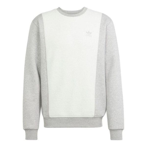 

Рубашка оригиналы Essentials трилистник обратный материал круглый вырез толстовка Adidas, серый