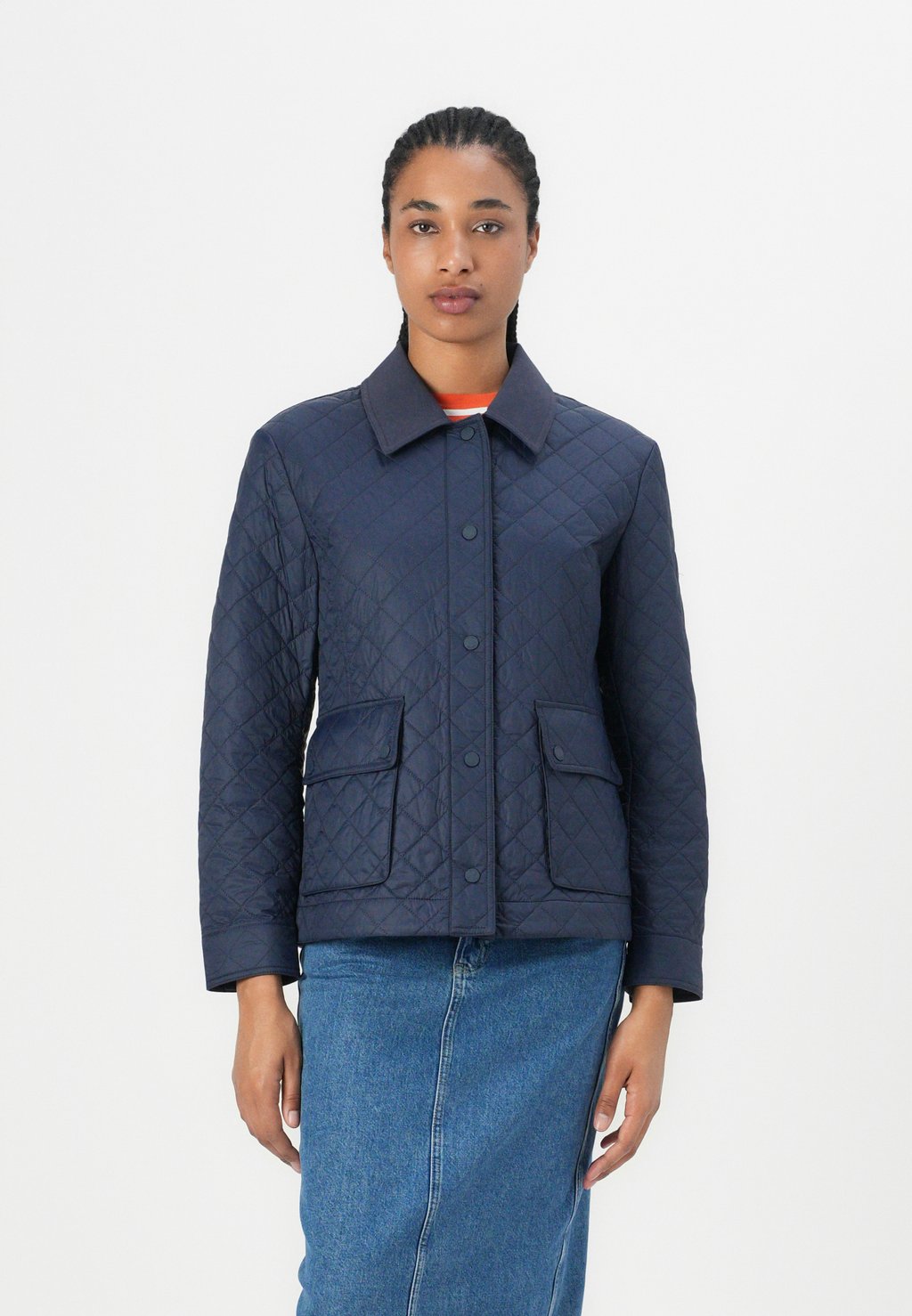 

Легкая куртка PADDED SLIM QUILTED JACKET Tommy Hilfiger, темно-синий