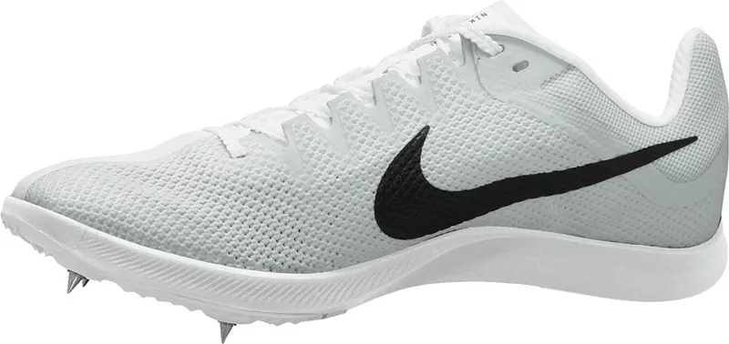Легкоатлетические кроссовки Nike Zoom Rival Distance, цвет White/Black/Metallic Silver — фото 3