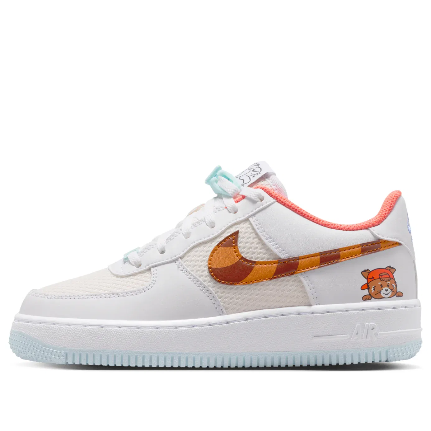 Кроссовки Nike Air Force 1 LV8 'White Glacier Blue Turf Orange' IR8259-181, белый