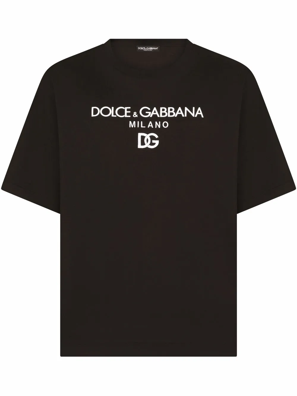

Футболка с вышитым логотипом Dolce & Gabbana, черный