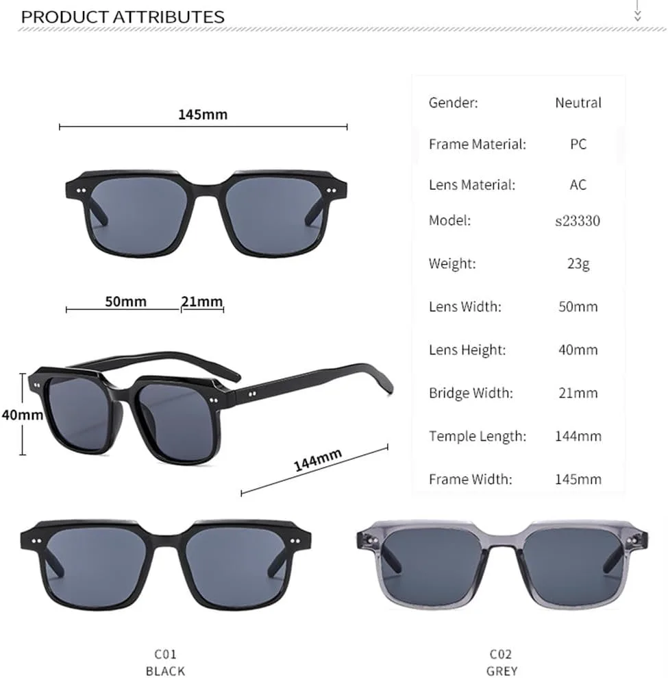 

Солнцезащитные очки LVTFCO в ретро-стиле с простой оправой, классические солнцезащитные очки с индивидуальным дизайном, женские солнцезащитные очки, Grey