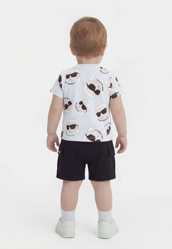 Шорты унисекс Karl Lagerfeld Kids, Light Blue/Black — фото 2