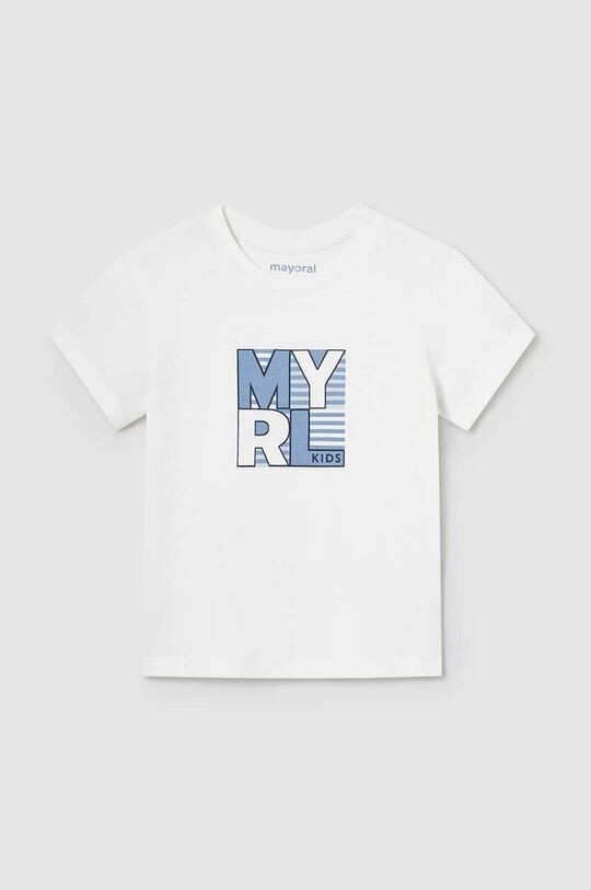 

Детская хлопковая футболка Mayoral, белый