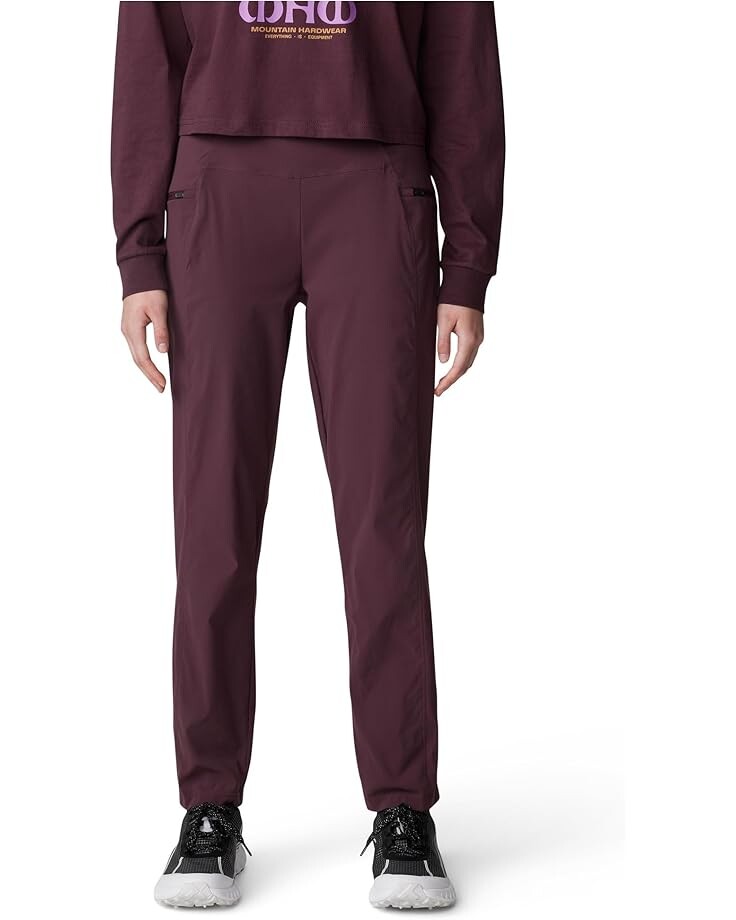 

Брюки Mountain Hardwear Dynama High Rise Ankle Pants, цвет Blackberry
