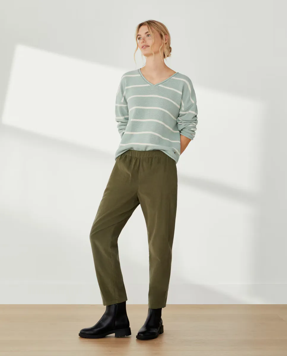 

Женские брюки-морковки из микро-велюра Southern Cotton, цвет 520 Kaki