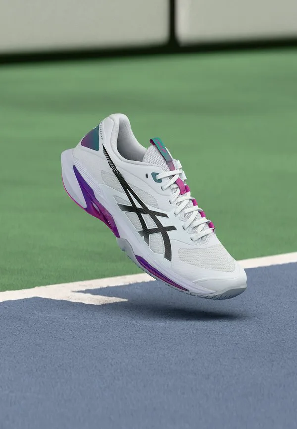 Теннисные кроссовки solution speed 4 all-terrain Asics, White/Digital Sakura